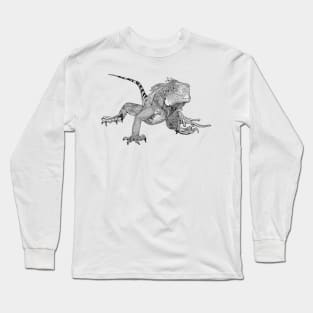 Line drawing of iguana Long Sleeve T-Shirt